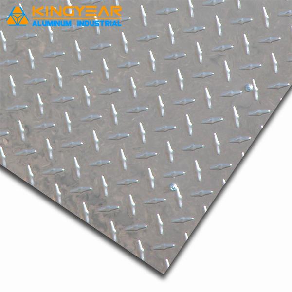 1060 1070 3003 5052 6061 Aluminum/Aluminium Embossed Diamond Checkered Sheet / Plate