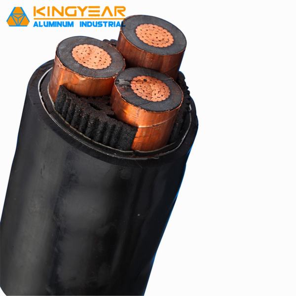 12/20 (24) Kv Medium Voltage 240mm 3 Core Swa/Sta Armored XLPE Insulated Electric Power Cable
