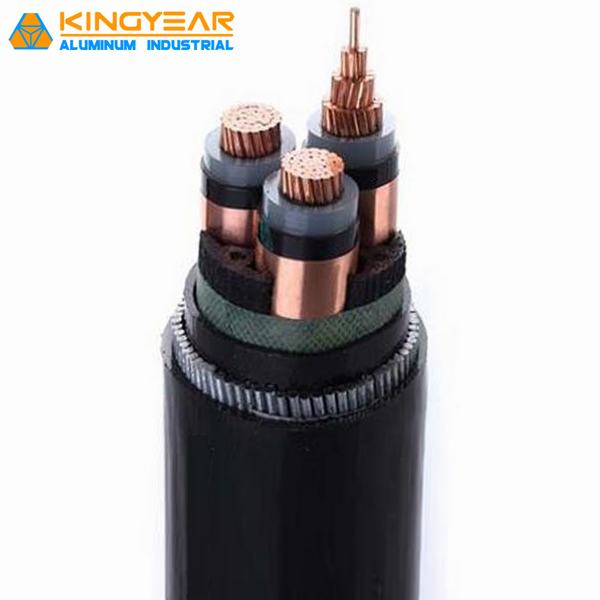 240mm2 500mm2 630mm2 3 / 4 Core 11kv 33kv Ug Copper Conductor Steel Wire Armoured Power Cable