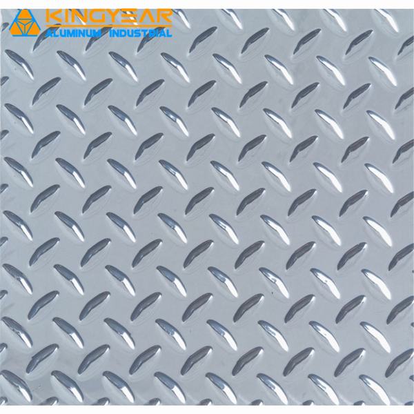China 
                                 3 Stab, Diamant geprägte Muster-5bar Aluminium-/Checkered/Schritt-rutschfeste Aluminiumplatte/Blatt                              Herstellung und Lieferant