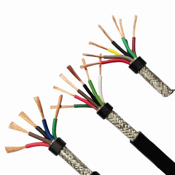 3 Core Electrical Wire Flat Cable 10mm Insulated Braided PVC Control Cable