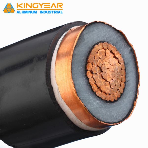
                                 33kv condutores de cobre Isolados em XLPE de núcleo único cabo de alimentação com bainha de PVC Yjv 240mm2                            