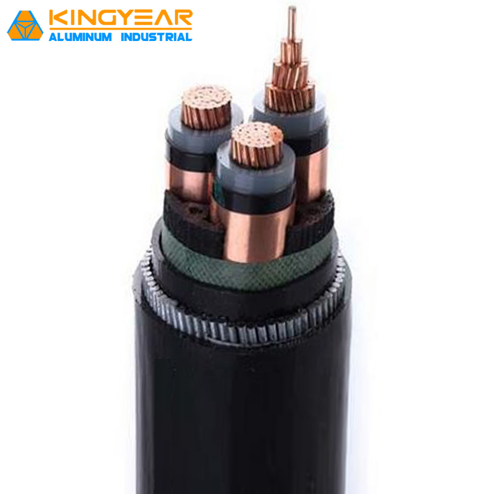 33kv Underground Copper Conductor Steel Wire Armoured Power Cable