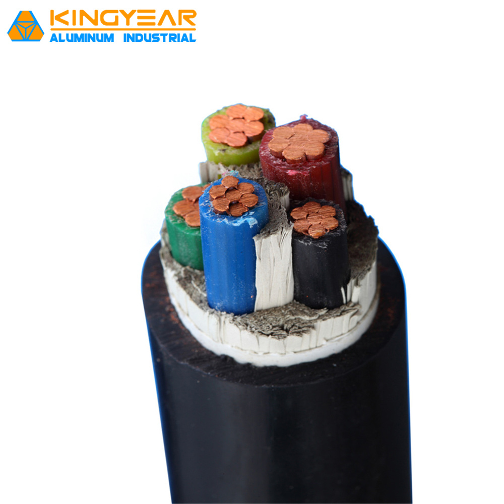 4 Core Low Smoke Low Voltage Aluminum Electric Power Cable