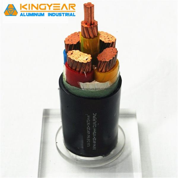 4X95+50mm2 Copper XLPE Insulated PVC Sheath Electrical Power Cable