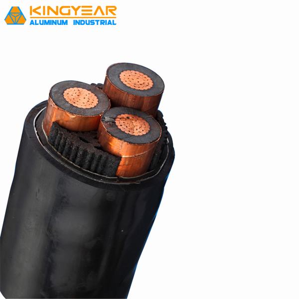 6/10kv 6.6kv Cable 3X95mm2 Multi Core XLPE Insulated PVC Coated Aluminum or Copper Conductor Power Cable