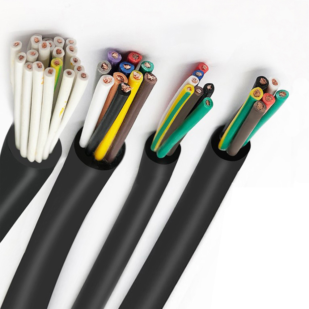 Chine 
                                 Câble flexible de 7 conducteurs, fil de cuivre, CCA Bvr1.0mm, câble d'alimentation de 6 mm2 Flexible (rouleau de 100 mètres)                              fabrication et fournisseur