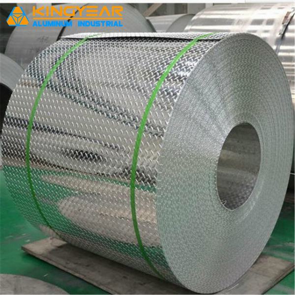 China 
                        Aluminium/Aluminum Alloy Embossed Checkered Tread Sheet Coil for Refrigerator/Construction/Anti-Slip Floor (A1050 1060 1100 3003 3105 5052)
                      manufacture and supplier