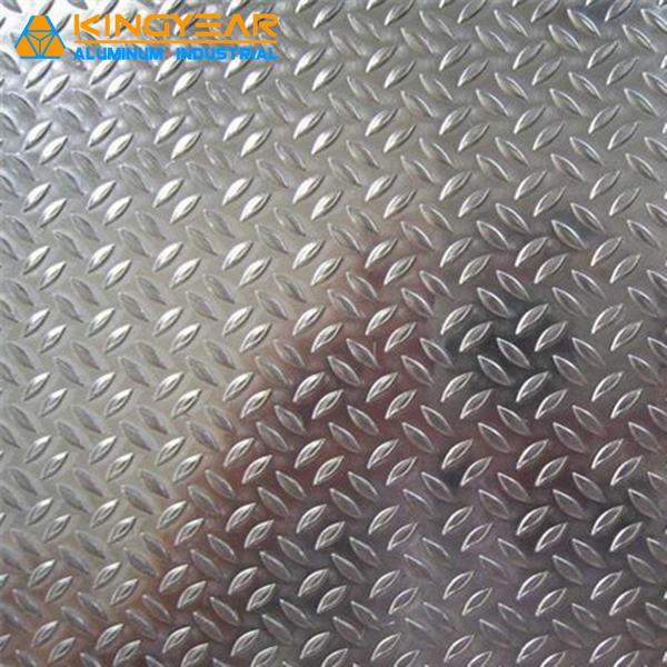Aluminum Alloy Embossed Tread Plate for Elevators Floor& Antislip / Decoration (1050, 1060, 1100, 3003, 5052, 5A02)