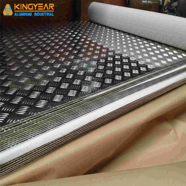 China 
                        Aluminum Tread Plate 5 Bar for Anti-Slipping
                      manufacture and supplier