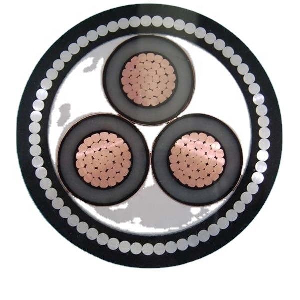Chine 
                                 Blindage en cuivre 3X4 mm² 6mm2 Câble d'alimentation en polyéthylène réticulé                              fabrication et fournisseur
