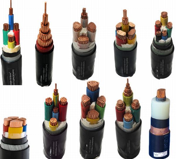 Electric Wire 4+1 Core XLPE Insulated PVC Sheathed Unarmoured Electricity Wire Power Cable Yjv Cable and Wire