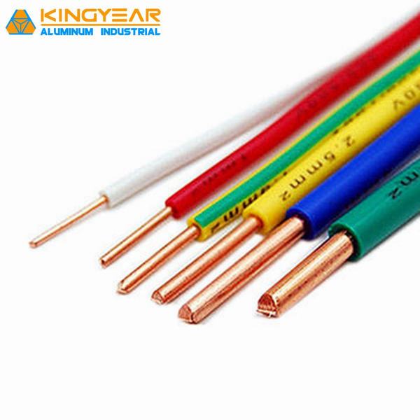
                                 H07V-K H07V-U H07V-R H05V-R H05V-K de cobre, cable de PVC de 1,5 mm2 de 2,5 mm2                            