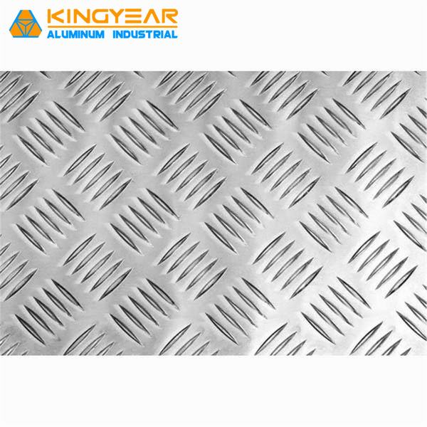 
                                 Schritt-Blatt-Checkered Aluminiumplatte der Qualitäts-A1060 Aluminiumdiamant geprägte                            