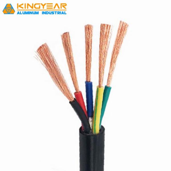 High Temperature Mulicore Cable 5X6 PVC Cable 3X6 PVC Cable Grey 3X2.5mm