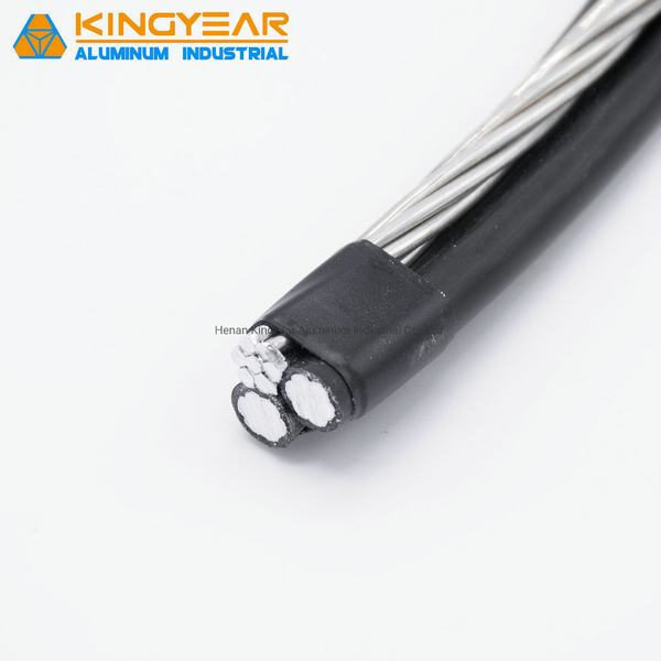 Low Voltage Overhead AAC Neutral Messenger Oyster 4AWG 7/W Triplex Service Drop Cable