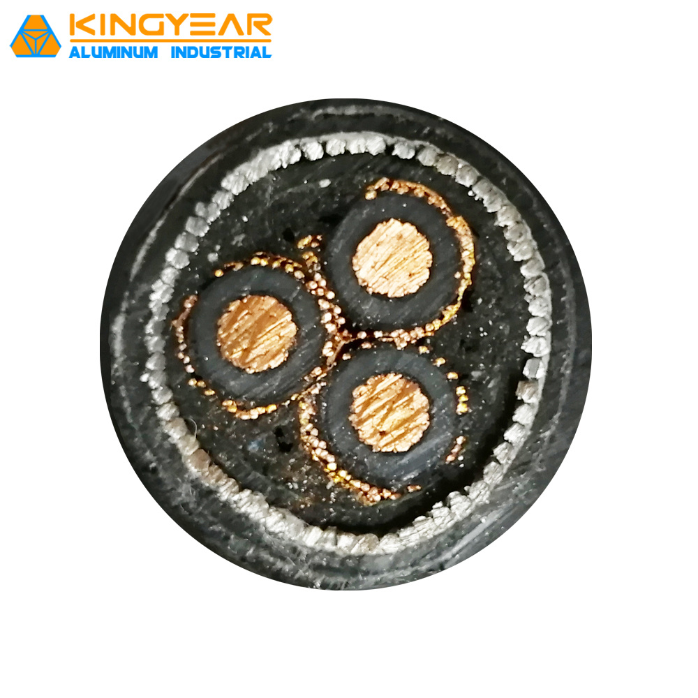 Low or Medium Voltage Cable 3 Cores Cable with Armor and XLPE Insulation Underground