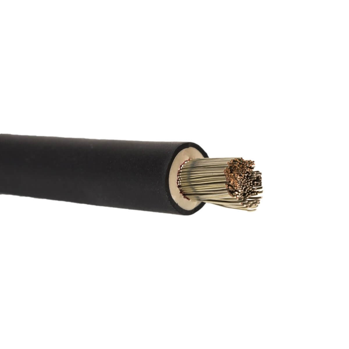 Nsgafou Rubber Cable 1.8/3kv 1X35mm2 1X70mm2 1X185mm2 1X300mm2 1X400mm2 Ghouf Schwarz