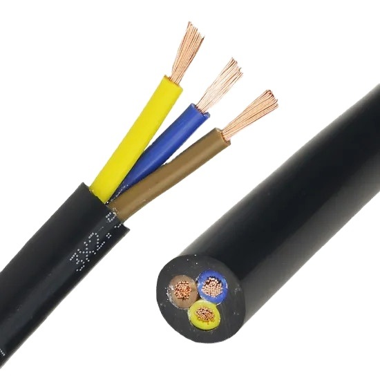 Nsshou 3X16mm2 4X16mm2 PUR Flexible Oil-Resistant Rubber Sheathed Cable for High Mechanical Stress
