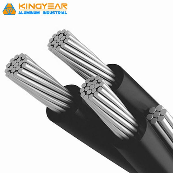 Overhead Power Transmission Used Cable 16mm 25mm 4X35mm2 240mm2 Aluminum Core XLPE Insulated Twisted ABC Aluminum Cable