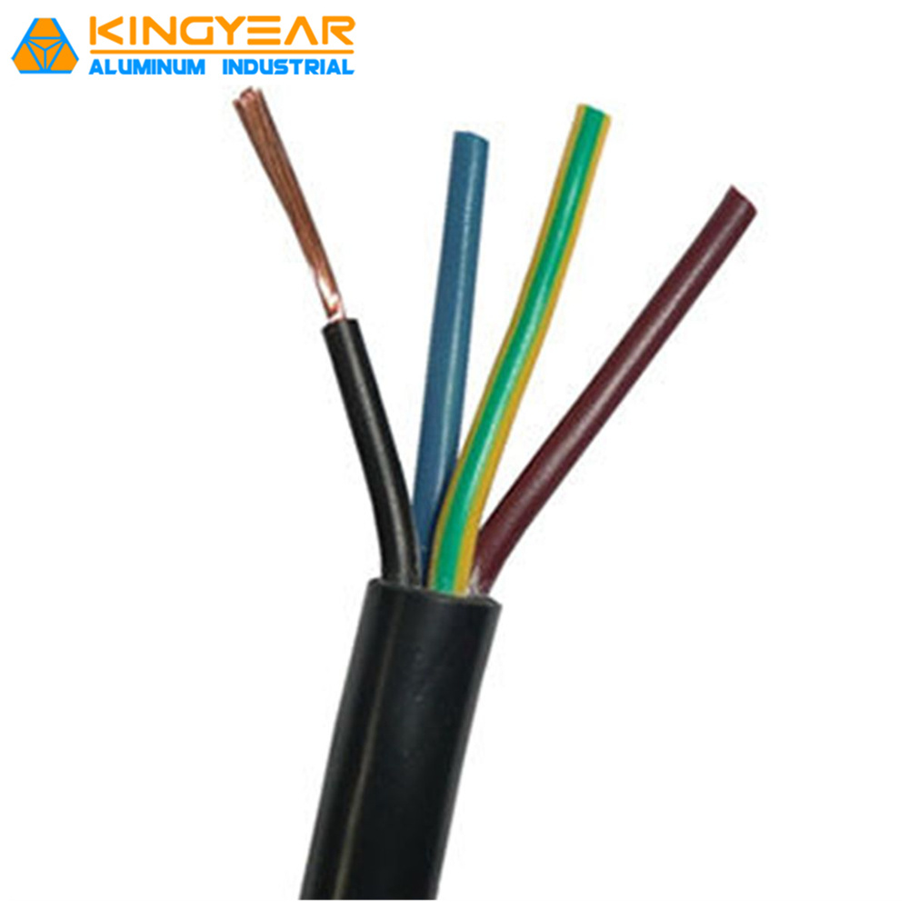China 
                        PVC 4X1mm 4 Core 6mm Flexible Cable 4 Core Power Cable
                      manufacture and supplier