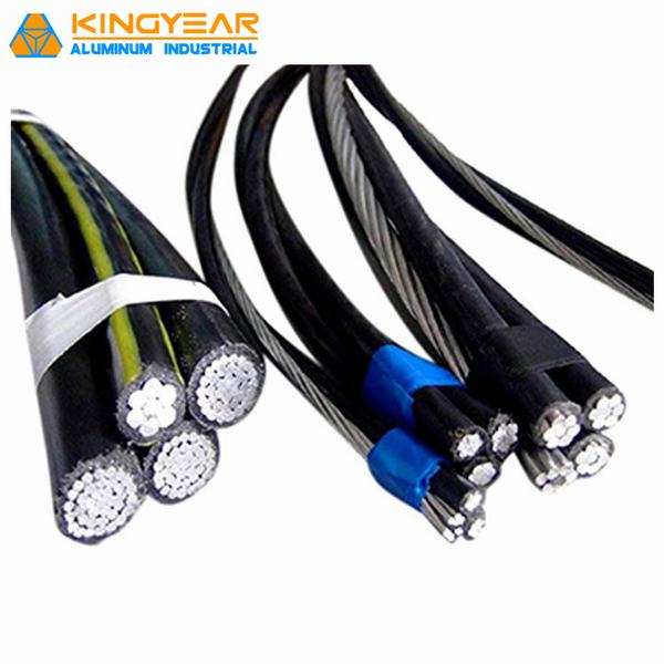 PVC/XLPE Insulated Aluminum Conductor Low Voltage Triplex Service Drop Cable Aerial Bundle ABC Overhead Cable