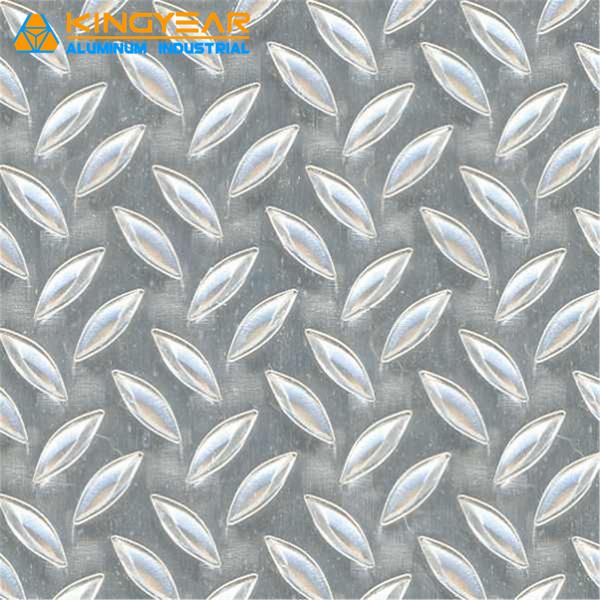 China 
                        Popular A5754 H114 Five Bars Aluminum Tread/Embossed/Checkered/Diamond Plates
                      manufacture and supplier