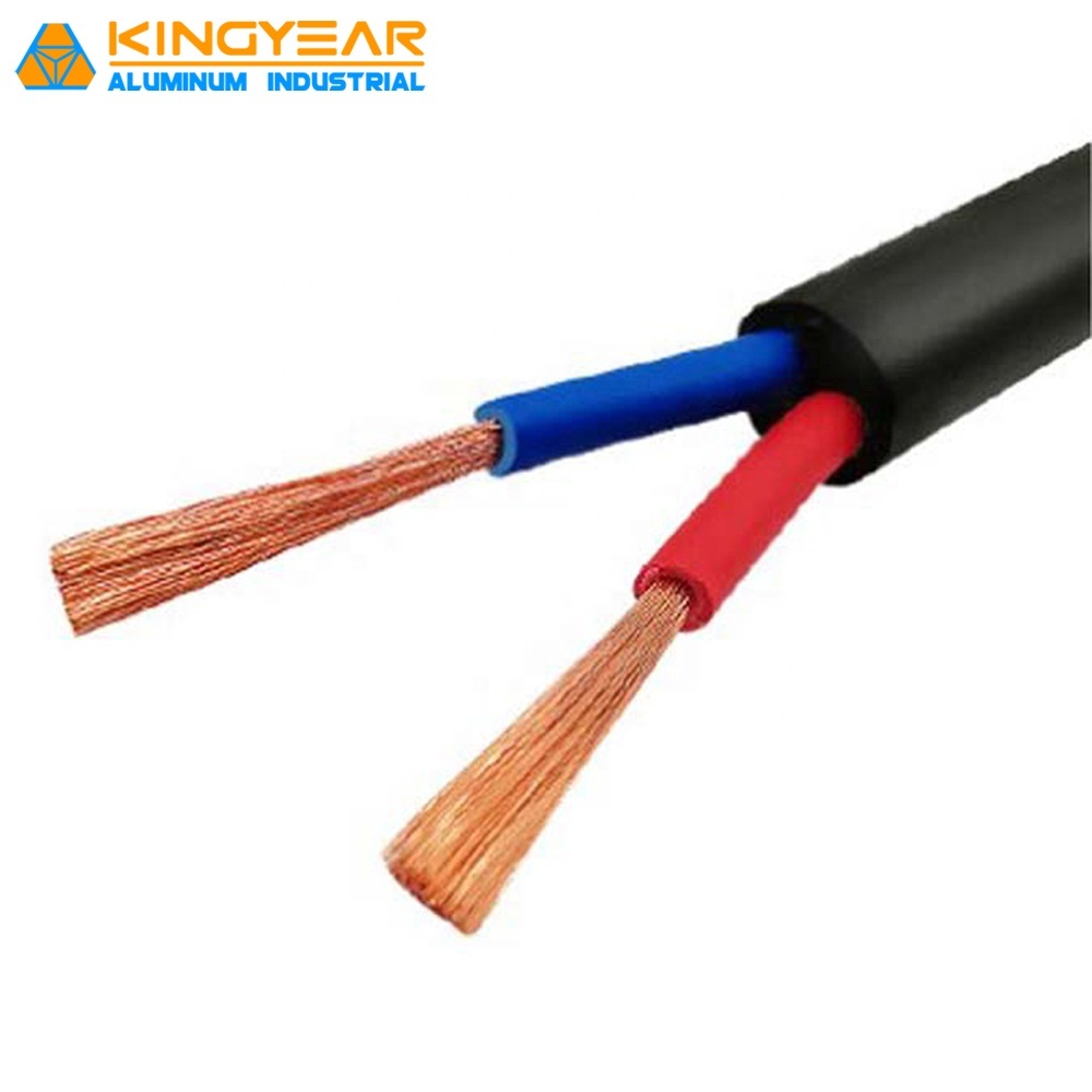 Rvv PVC Insulated Flexible Wire F Rvv Electric Cable Wire 2 Cores 0.5 mm Flexible Two Core 4mm Electric Wire