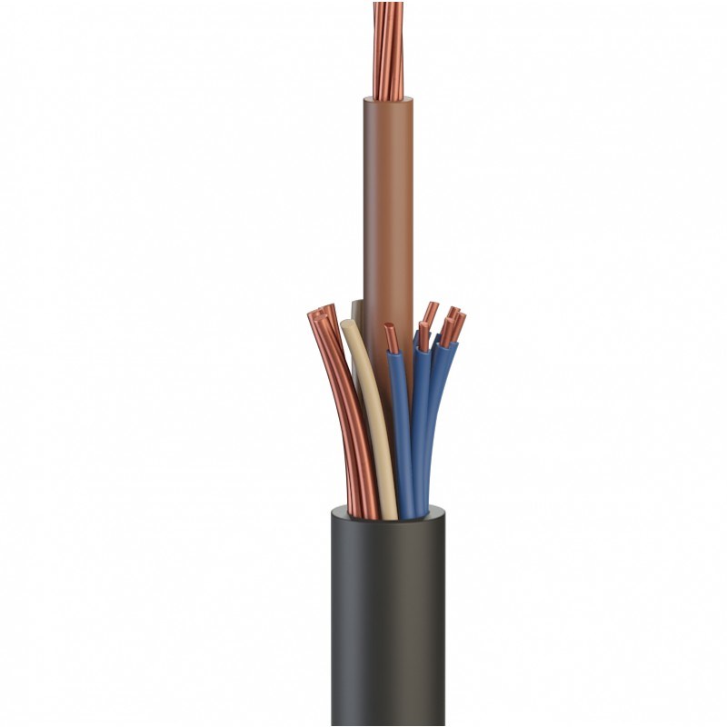 
                Dividir el cobre Cable-Sne concéntricos (separar el neutro y tierra) con los núcleos comunes
            