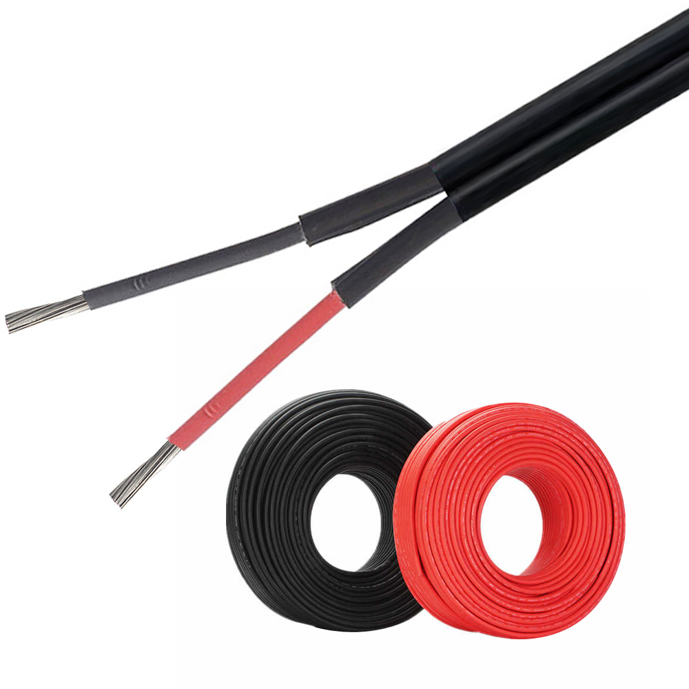 Twin Core 2000V Solar Cable 4 mm2 Solar Cable 2X6mm2