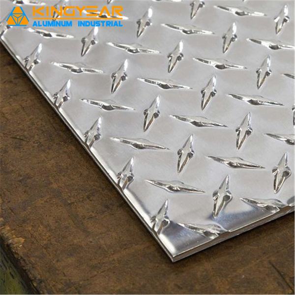 China 
                        Wholesale Decoration Aluminium Bright Propeller Checkered Embossed Tread Plate
                      manufacture and supplier