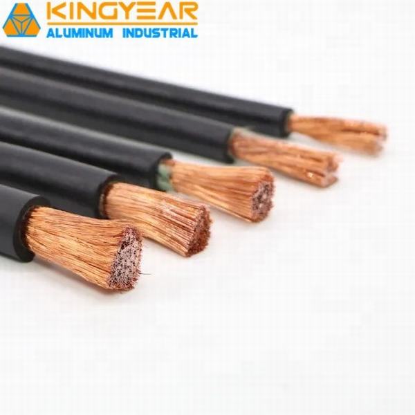 Китай 
                                 Оптовые цены на черный силиконового каучука гибких медных кабелей сварочных работ                              производитель и поставщик