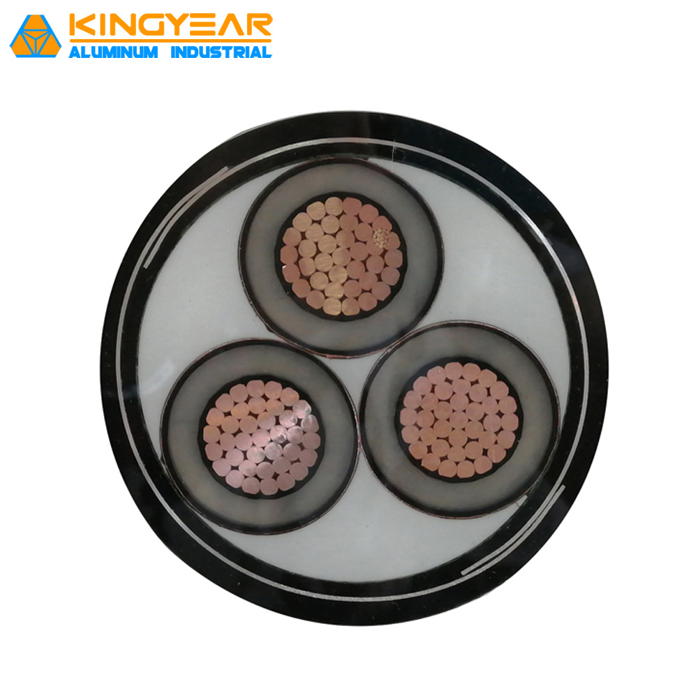 XLPE Insulated Middle or High Voltage 3 Core Power Cable
