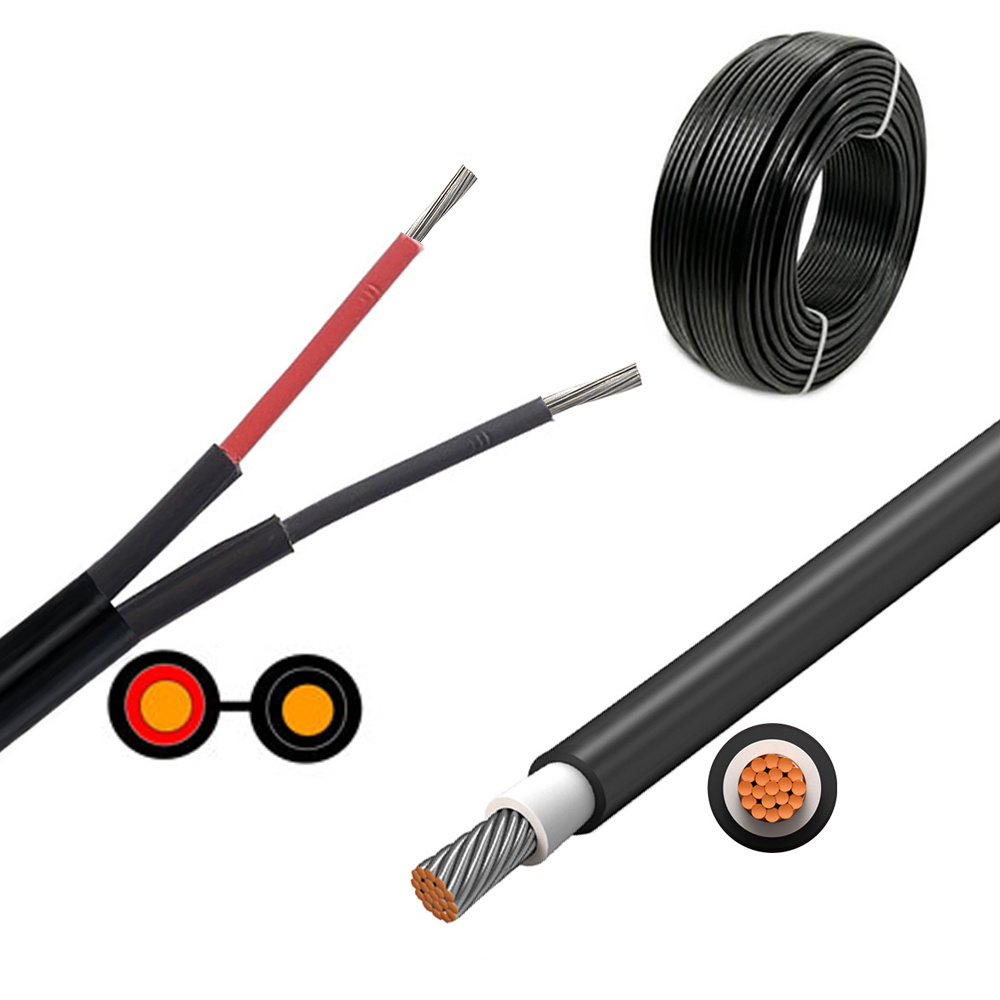 XLPE Twin Core Solar Cable 2X4mm2 PV Solar Cable 6mm2
