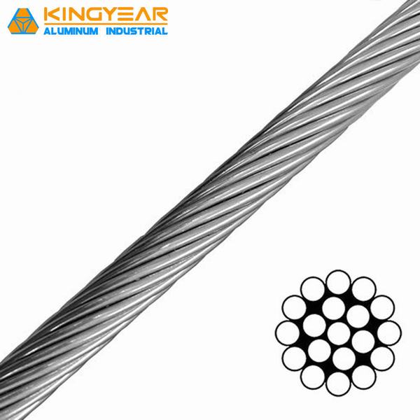 
                                 Alambre de acero galvanizado recubierto de zinc Strand Ehs Estancia Cable/Cable de tierra/Guy Cable (GSW) 7/3.05mm, 7/3.68mm, 7/4.0mm, 19/1.8mm, 19/2.3mm                            