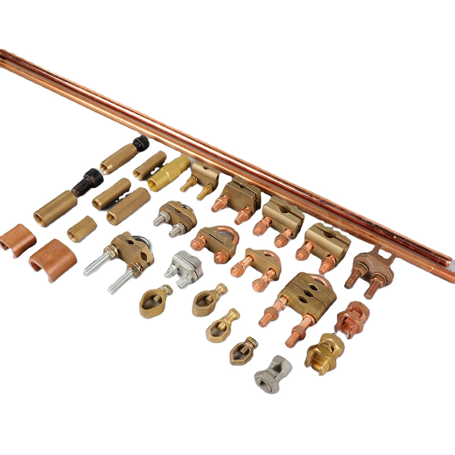 China 
                Copper Clad Steel Ground Rods Earth Rod with Clamp
              manufacture and supplier