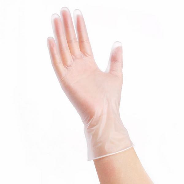Chine 
                                 Gants jetables transparent en PVC avec des gants de protection à la main                              fabrication et fournisseur