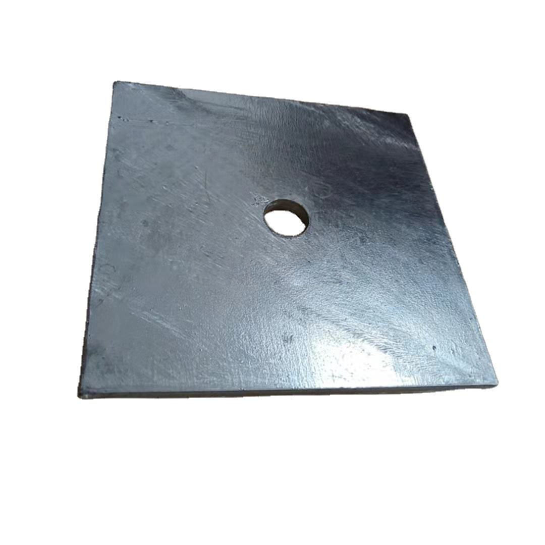 
                ISO 1461 Galvanized Steel Anchor Base Plate Stay Rod Base
            