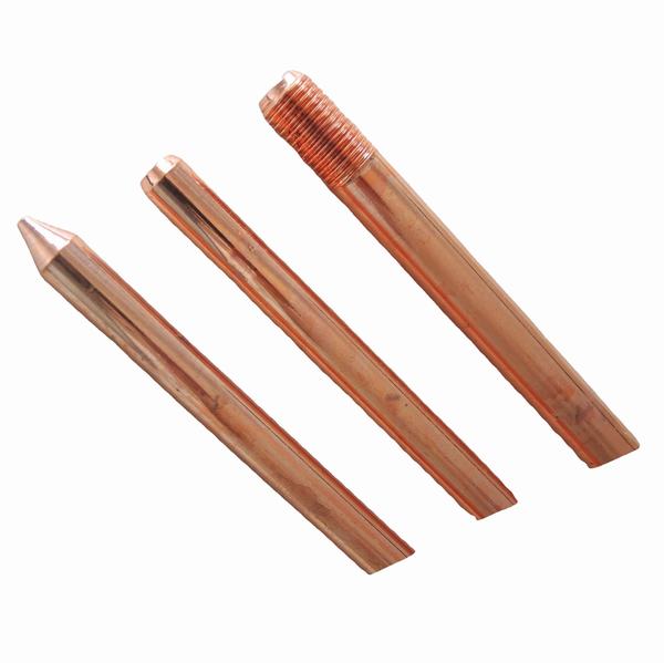 M12.7X2400 0.25mm Electroplate Copper Coat Rod Earthing System Round Bar Rod