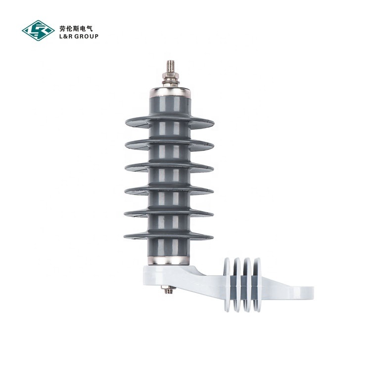 
                Outdoor 36kv Silicone Rubber Lightning Industry Use Arrester with Surge Counter and Mounting Bracket
            