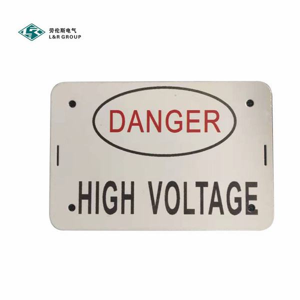 Outdoor Warning Tin Sign Aluminum Danger Plate for Cement Pole
