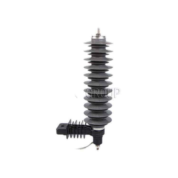 Yh5w-33 Type 33kv 5ka Composite Lighting Surge Arrester with Silicone Rubber Housing