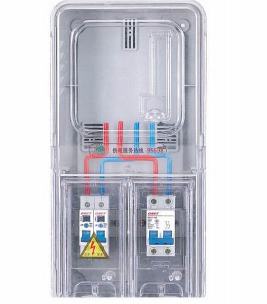 up and Down Structure Prepaid Transparent Plastic Meter Box