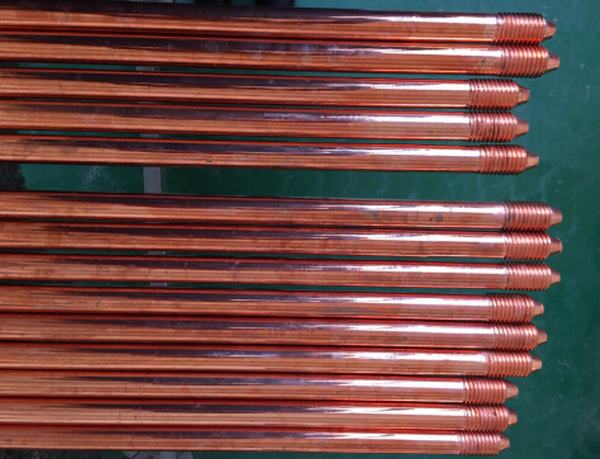 China 
                        Copper-Bonded Steel Ground Rod Threaded or Pointed
                      manufacture and supplier