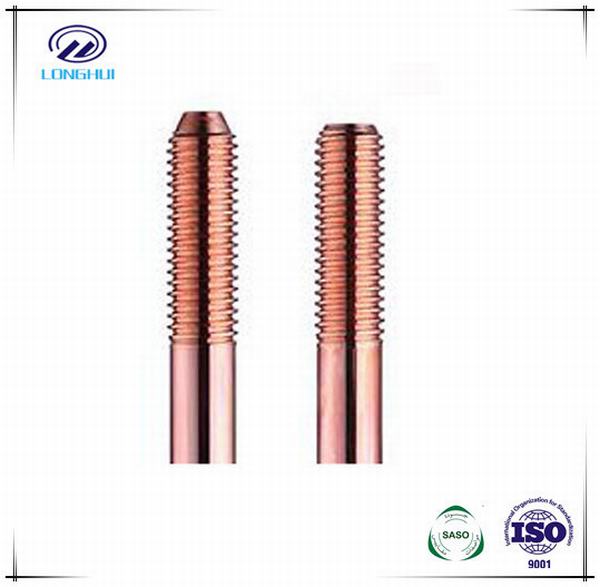 Cina 
                                 Conformità filettata acciaio legato di rame del Rod della terra with IEC62561                              produzione e fornitore