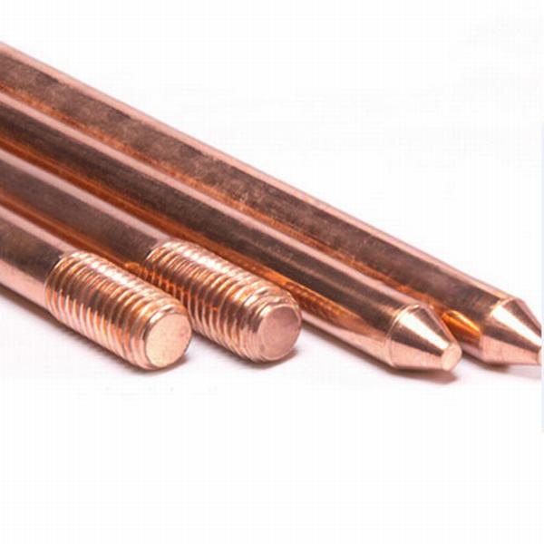 China 
                                 Haste de aterramento de aço revestido de cobre de rotura atingir 650n/cm²                              fabricação e fornecedor