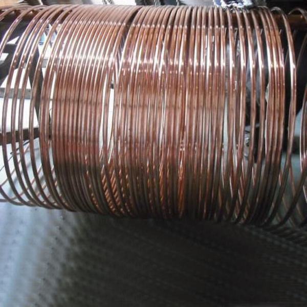 
                                 Acero recubierto de cobre sólido Conductor redondo 0,07mm de grosor                            