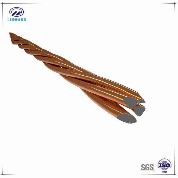 
                                 Pegado de cobre de alta calidad de conductor de alambre de acero de 40% de la Conductividad                            