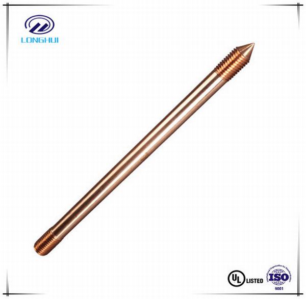Threaded Copper Clad Steel Ground Rod UL Listed