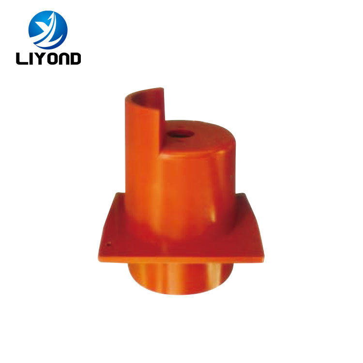 
                Caixa de contacto de suporte de barra condutora de resina epóxi vermelha de alta tensão de 12 V. No armário de alta tensão (HV)
            